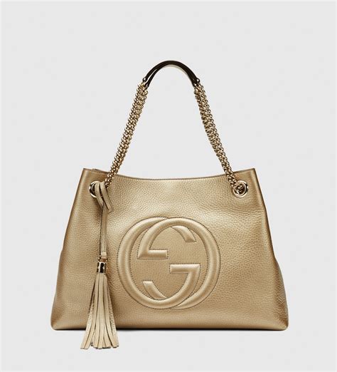 gucci metallic handbag